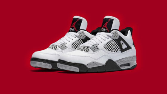 Característica de cemento alternativo de Air Jordan 4