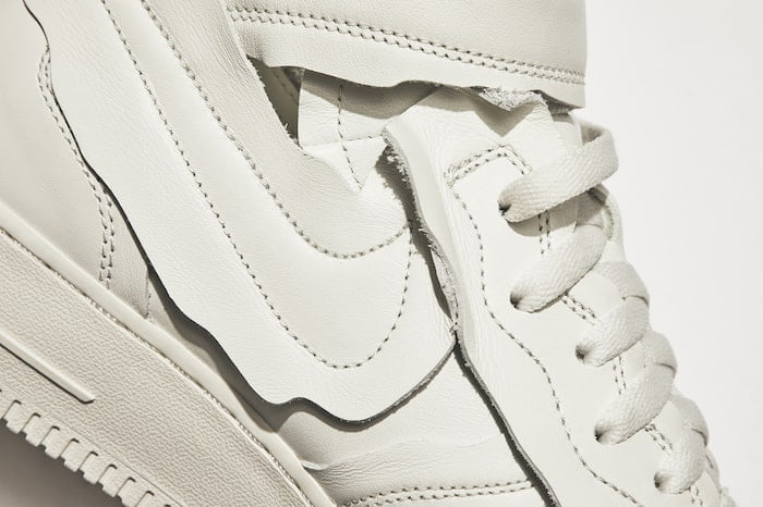 COMME des GAR-ONS x Nike Air Force 1 Mid White 5-min