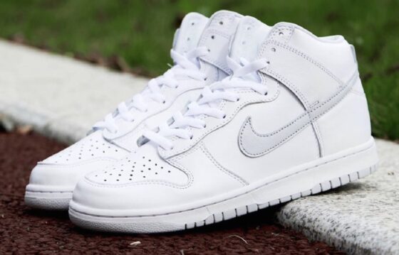 Nike Dunk High Pure Platinum Feature