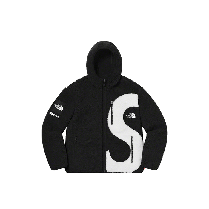 Supreme x The North Face S Logo Hooded Fleece Jacket Black