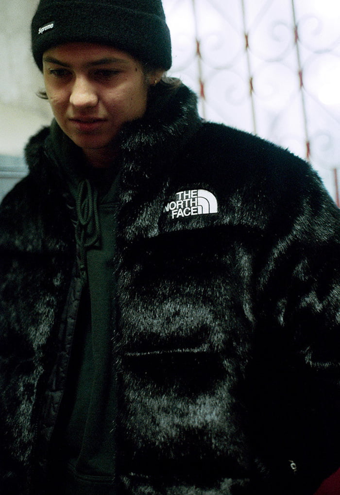 予約】 Faux North Supreme Fur 黒M Jacket Nupste - ダウンジャケット - www.indiashopps.com