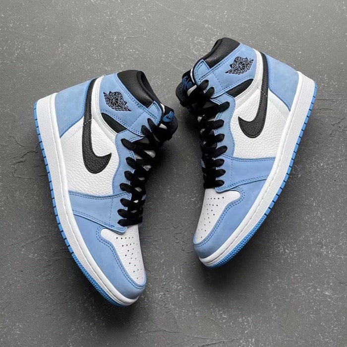 blue jordan 1 aesthetic