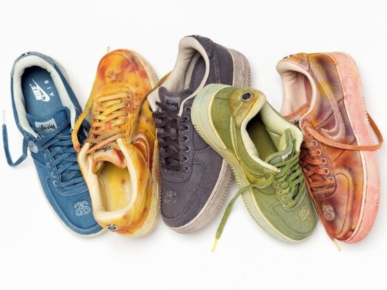 Stussy x Nike Air Force 1 Hand Dyed Feature-min