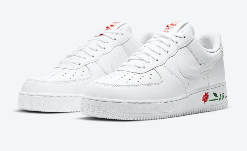 Nike Air Force 1 Low White Rose Feature