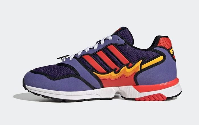 The Simpson x adidas ZX1000 Flaming Moes 2