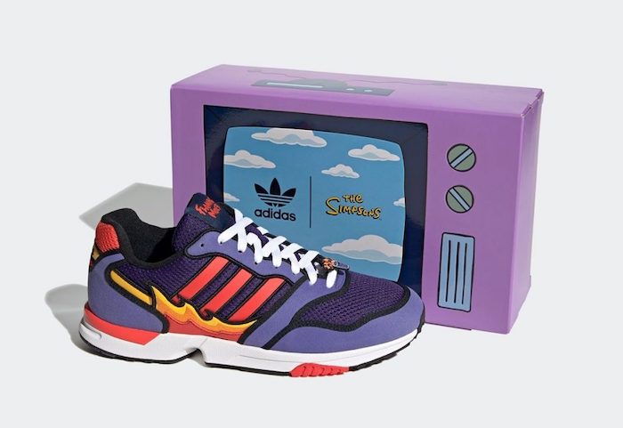 The Simpson x adidas ZX1000 Flaming Moes 9