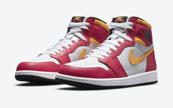 Air Jordan 1 Alto OG Light Fusion Rojo Característica Roja