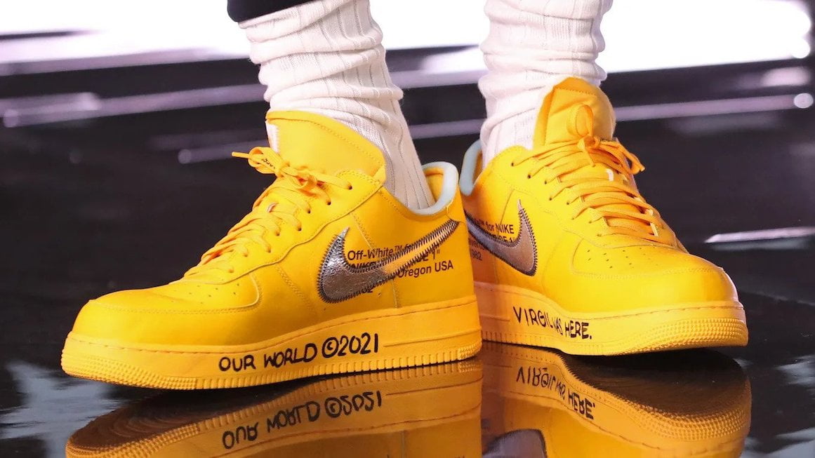 LeBron James Sports an Unreleased Yellow Off-White™ x Nike Air