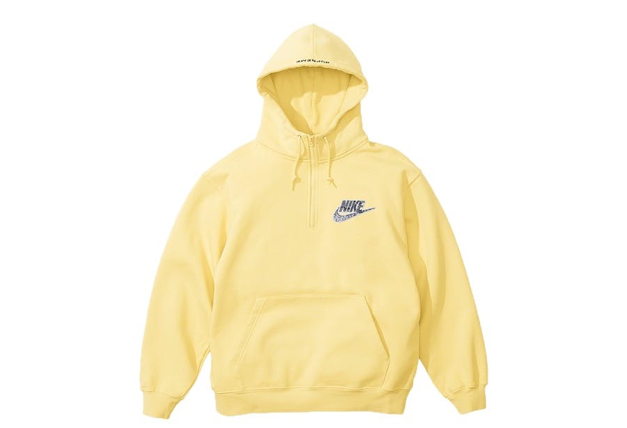 Supreme x Nike Half Zip Hooded Sweatshirt Pale Yellow (SS21)
