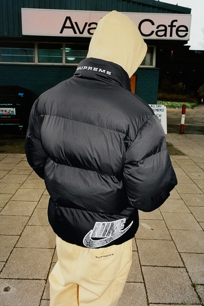 nike supreme puffer coat