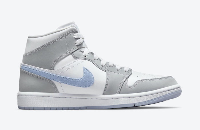 air jordan 1 mid wmns grey blue