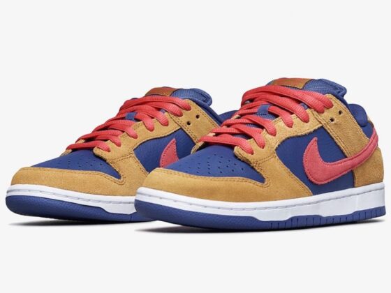 Nike SB Dunk Low Wheat and Purple Feature-min