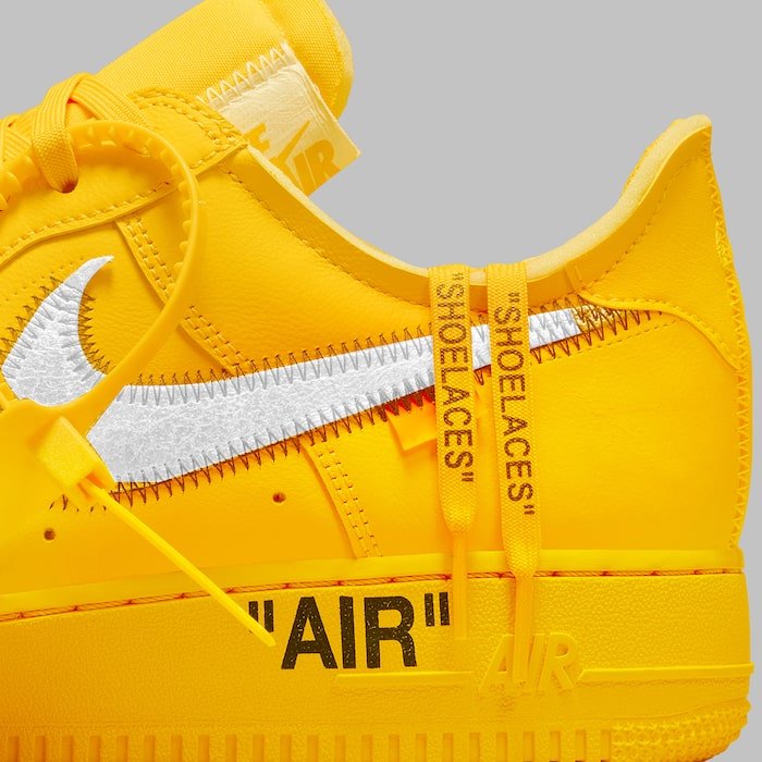 Off-White x Nike Air Force 1 University Gold 10-min
