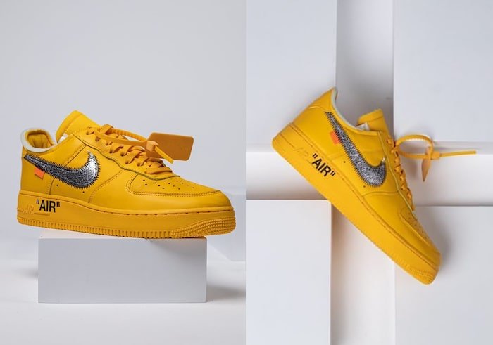 The Off White X Nike Air Force 1 University Gold Could Release In July Klekt Blog