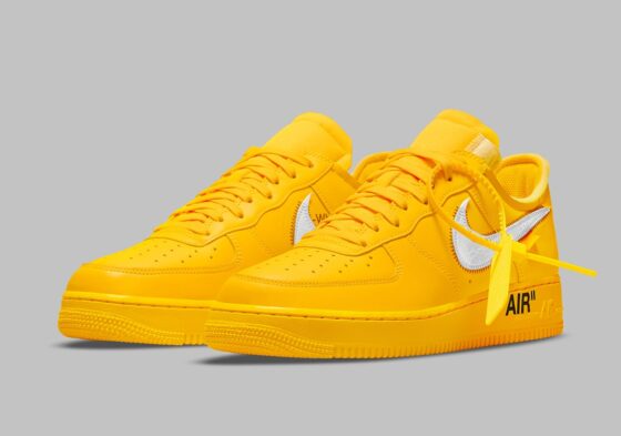 Off-White x Nike Air Force 1 University Gold Feature-min
