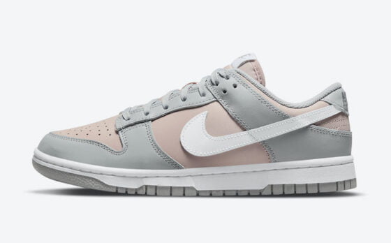 nike dunk low grey and pink