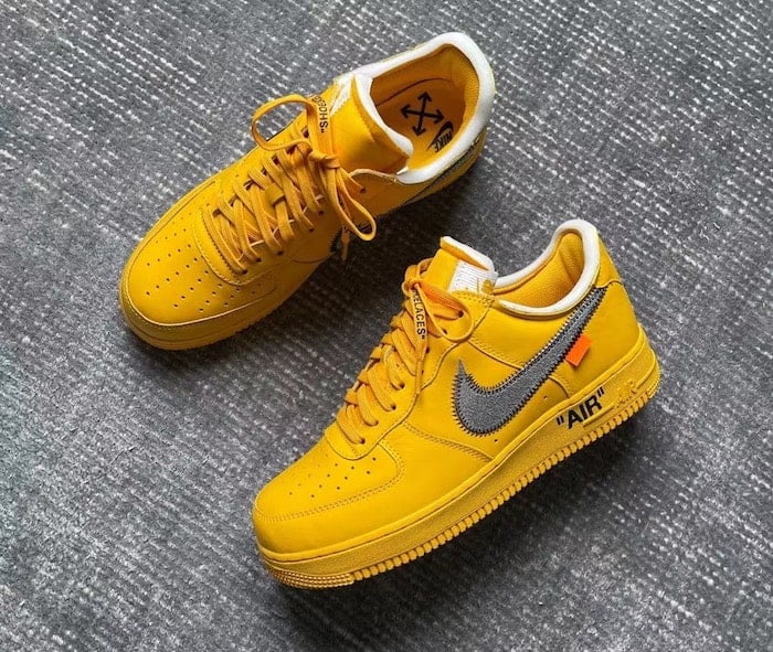 Off-White x Nike Air Force 1 Low University Gold 4-min
