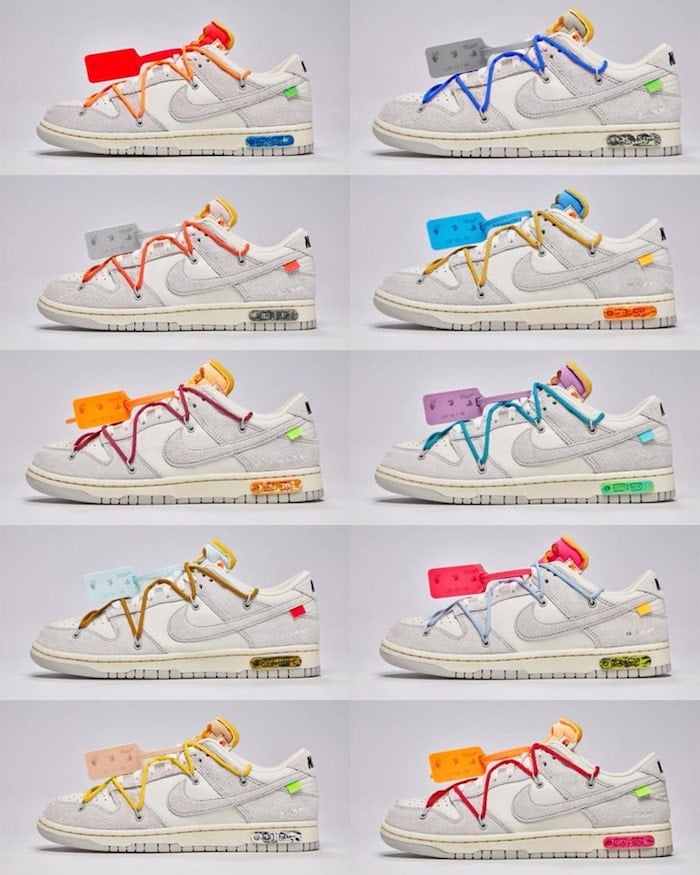 The Off-White x Nike Dunk "Dear Summer" Pack Is Officially Unveiled
