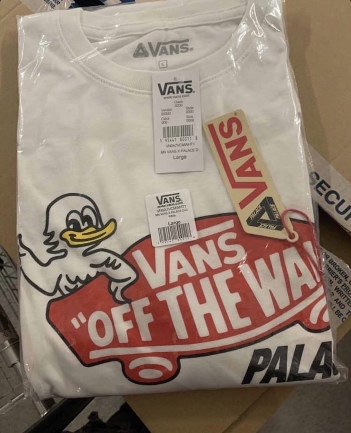 Palace x Vans White T-shirt