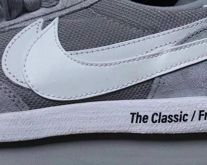 First Look At The Fragment Design X Sacai X Nike Ldwaffle In Wolf Grey Klekt Blog