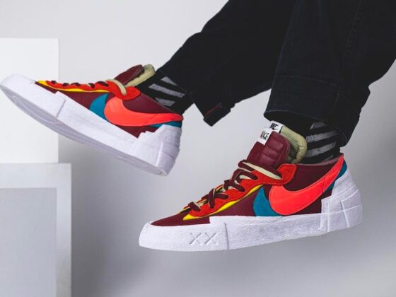 KAWS x sacai Nike Blazer Low Feature-min
